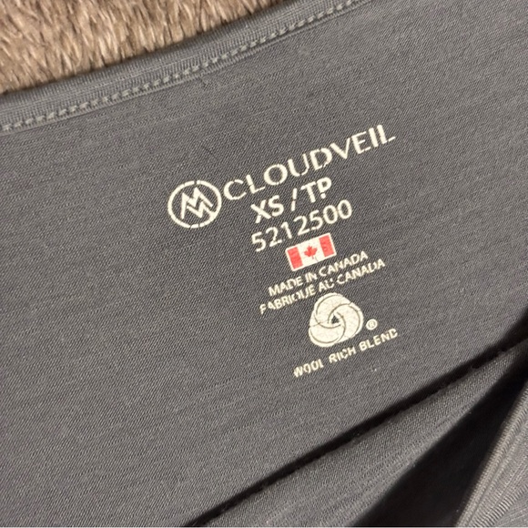 XS - Cloudveil light silvery grey merino long sleeve - Picture 6 of 8